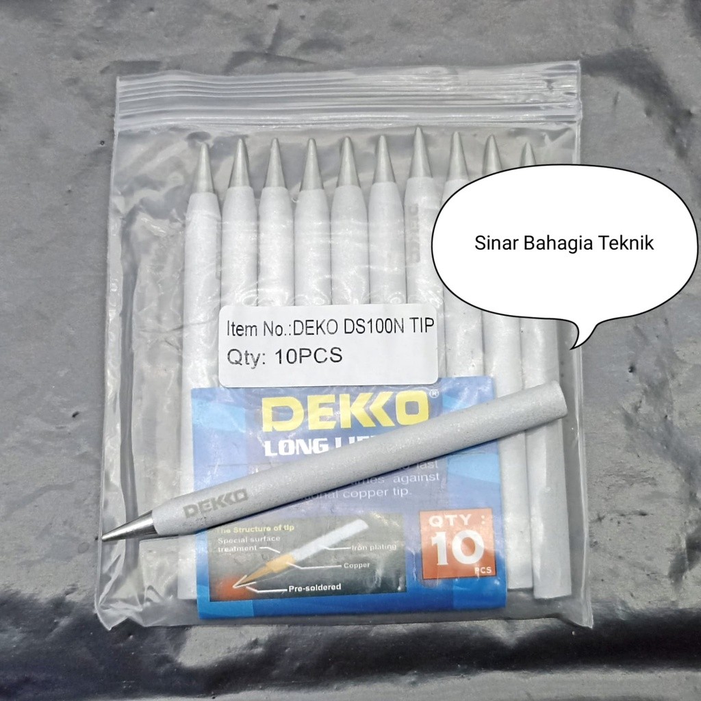 DEKKO MATA SOLDERAN UNTUK 100W - DEKO SOLDER TIP 100 W - REFILL GANTI MATA SOLDER 100 WATT - 100 WAT