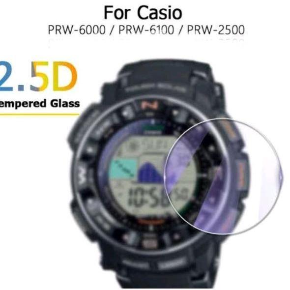 tempered glass untuk CASIO PRW-6000 PRW-6100 PRW-2500 PRW 6000 6100 2500 PRW6000 PRW6100 PRW2500 TG 