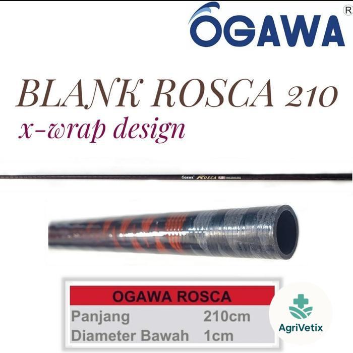 Joran Pancing Blank Ogawa Rosca Panjang 210cm Carbon Hollow Tebal - -, -