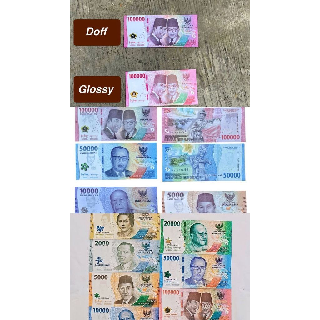 SIS.CRAFT Uang Mainan isi 1000pcs untuk mahar dan buket Kerajinan mahar kerajinan buket bahan buket 