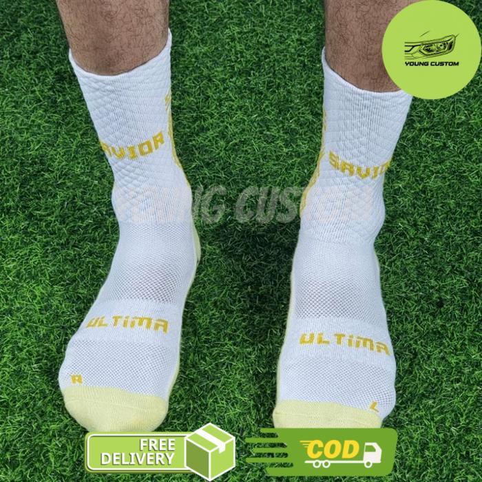 Kaos Kaki Anti Slip Pendek Savior Ultima Original Warna Putih - -, -