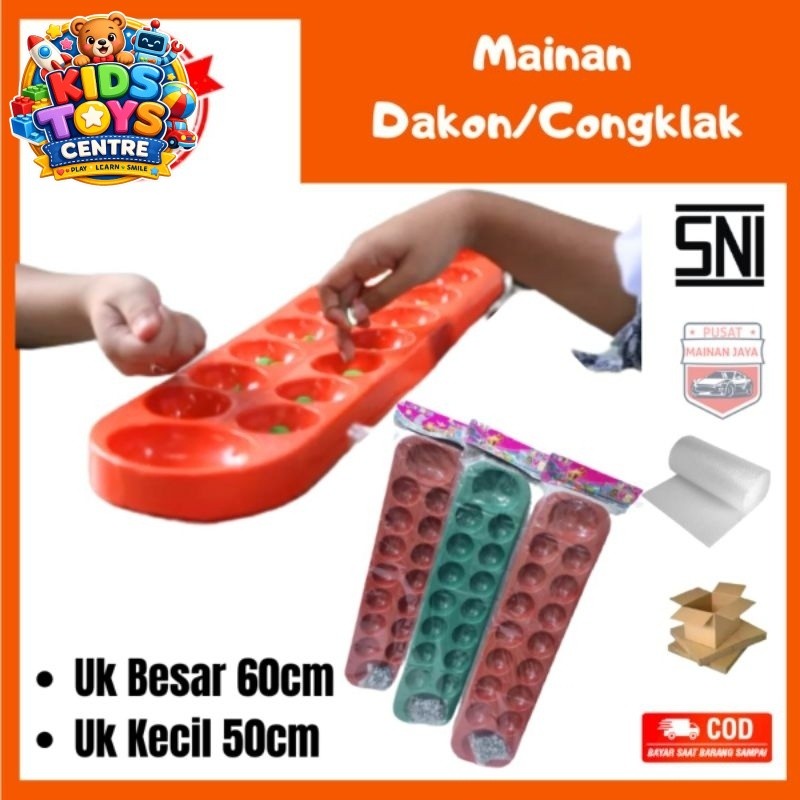 Dakon Congklak plastik mainan tradisional