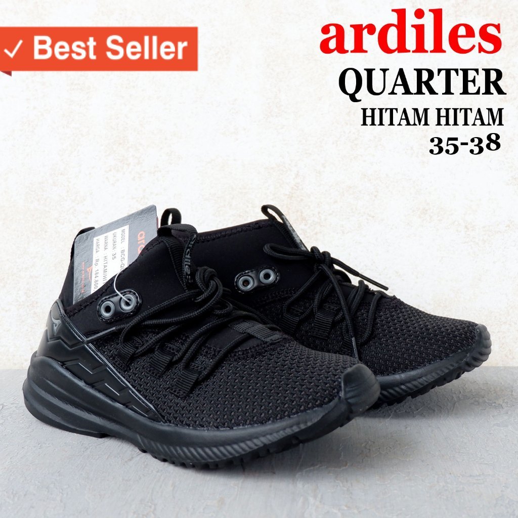 Ardiles Sepatu Sekolah SLIP ON - Size 31-38 - MALIQ & SEOWON & QUATER & HOOD & LUNOX - Sepatu sekola
