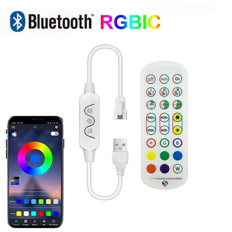 RGB IC Controller Usb Led Controller 3 Pin Bluetooth 5V Usb mmable WS2812 Led Tape Lights Music Sync