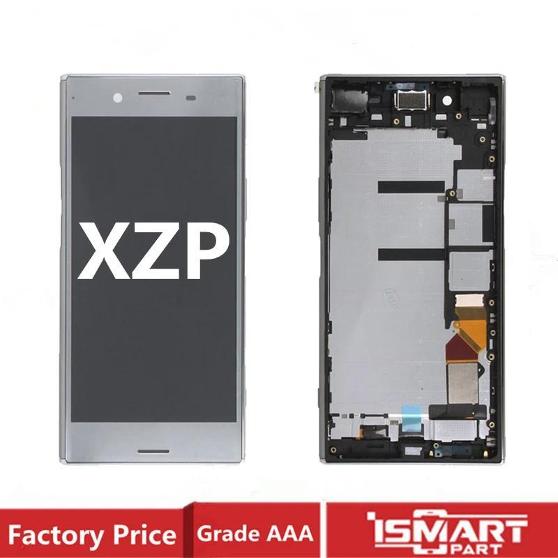 For Sony Xperia XZ Premium LCD Display Touch Digitizer Assembly  with Frame Replacement XZP Screen G
