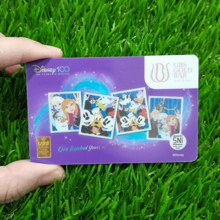 UBS Gold 0.25 gram disney 100th princess FROZEN ELSA