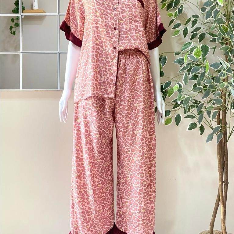 BEST SELLER SET ARA RUFFLE PIYAMA KOMBINASI JUMBO RAYON VISCOSE