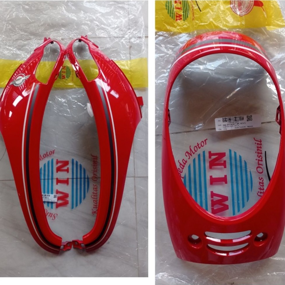 cover body depan scoopy fi 2013 - 2016 merah