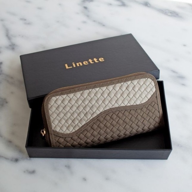 Linette jane wallet | dompet anyam | dompet panjang wanita