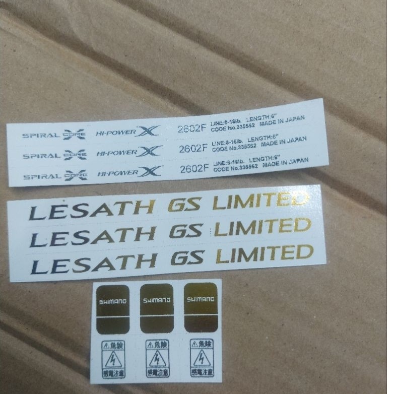 Decal Shimano Lesath GS Limited