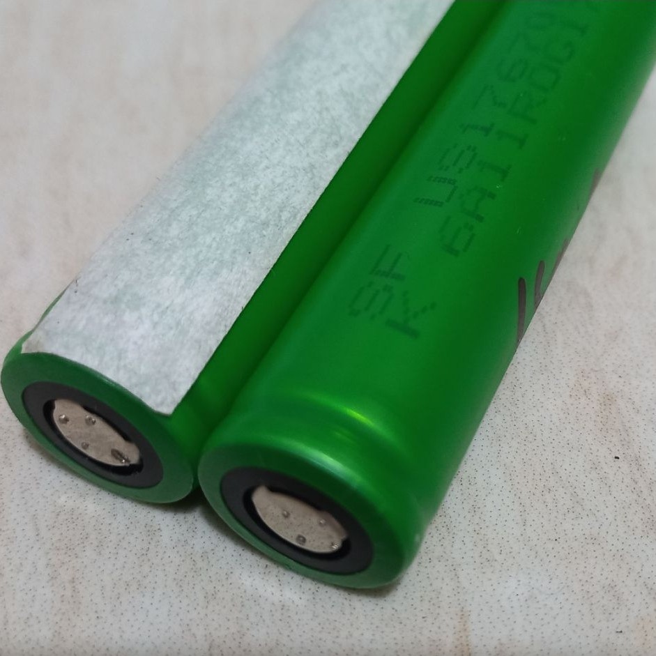 Baterai Lithium 17670 kondisi Normal daya 3.7 volt - 4 volt