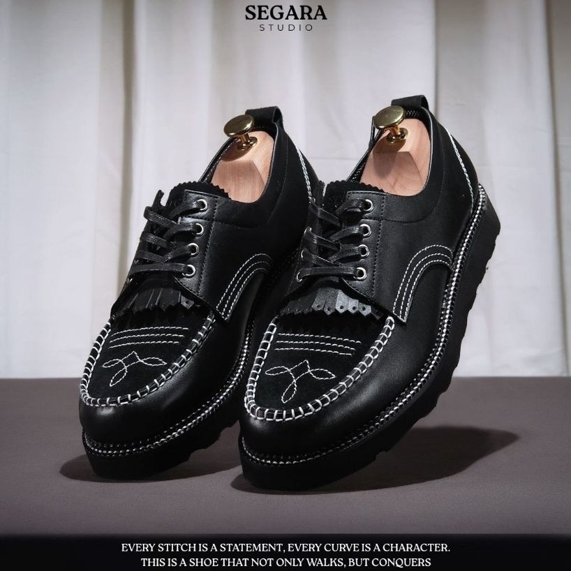 EXODOS57 - SEGARA Sepatu Kulit - Marimbo Black