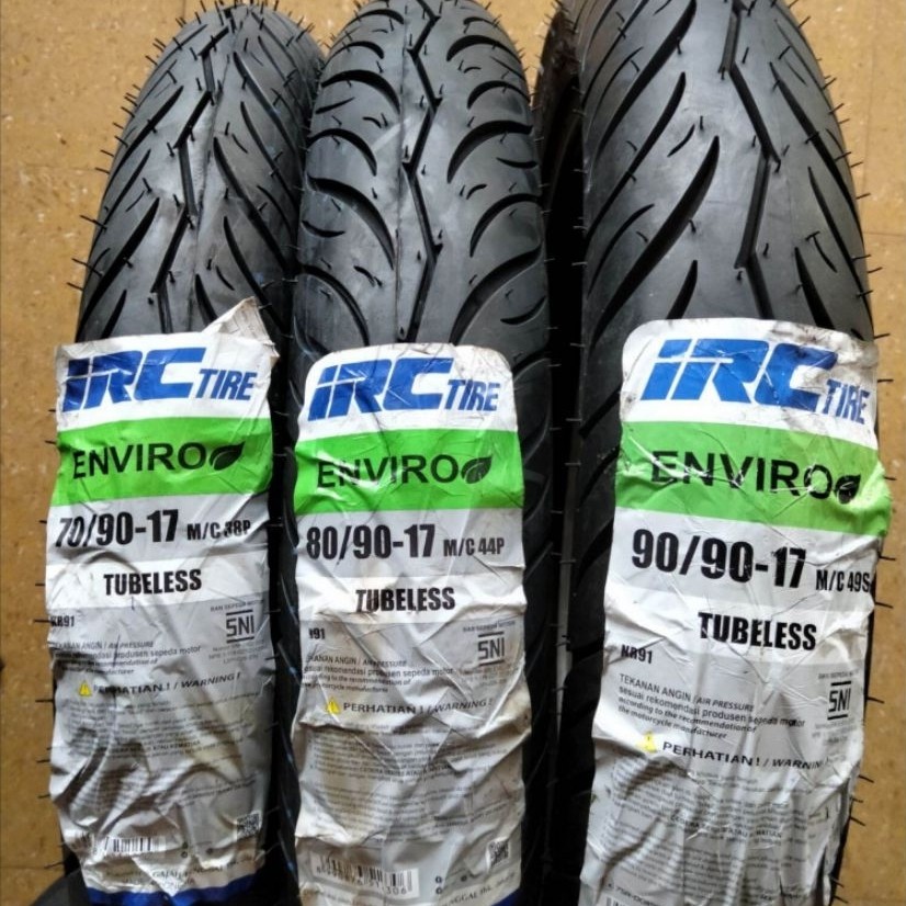 Ban Tubeless IRC Enviro 70/90-17 Ban 80/90-17 Ban 90/90-17 Ban Tubles 80/90-17 Ban tubeless 90/90-17