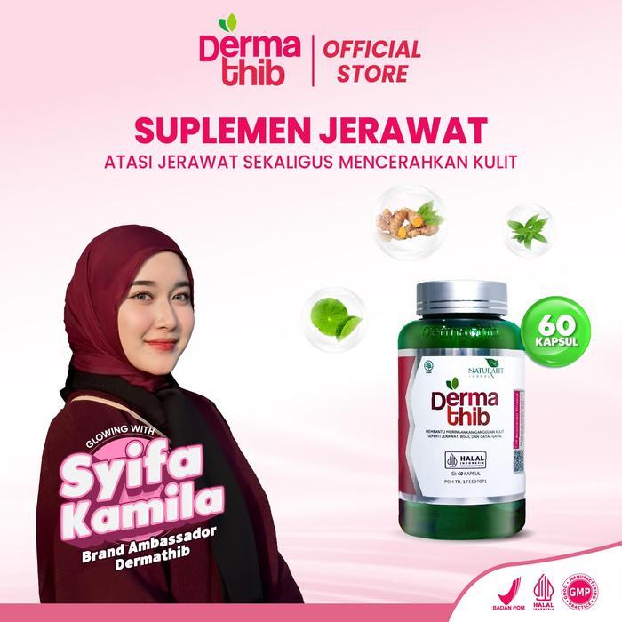 DERMATHIB - Suplemen Jerawat Acne Treatment isi 60 Untuk Bekas Jerawat Wajah Kulit Gatal Berjerawat 