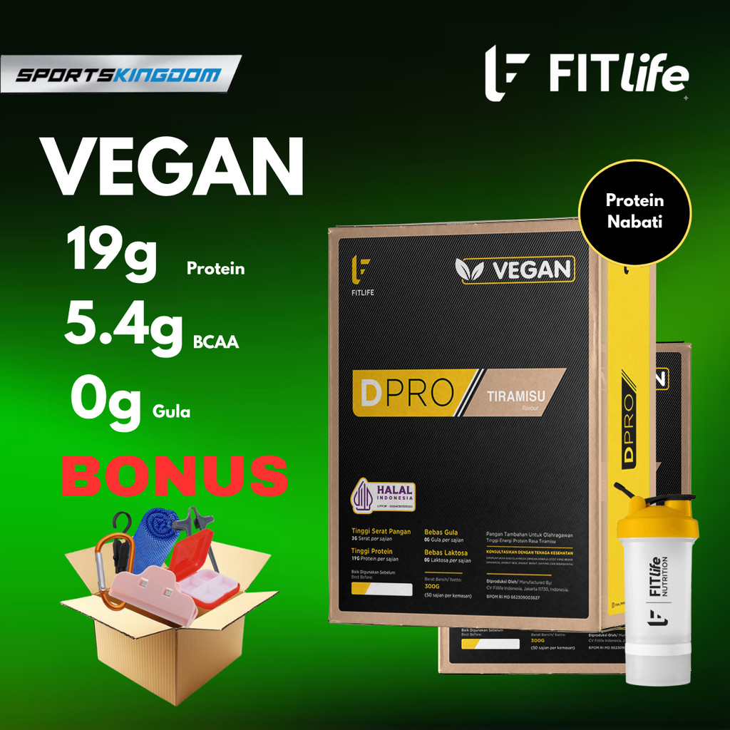 Susu Protein VEGAN FITlife DPRO Meal Replacement Tinggi Protein Best Price