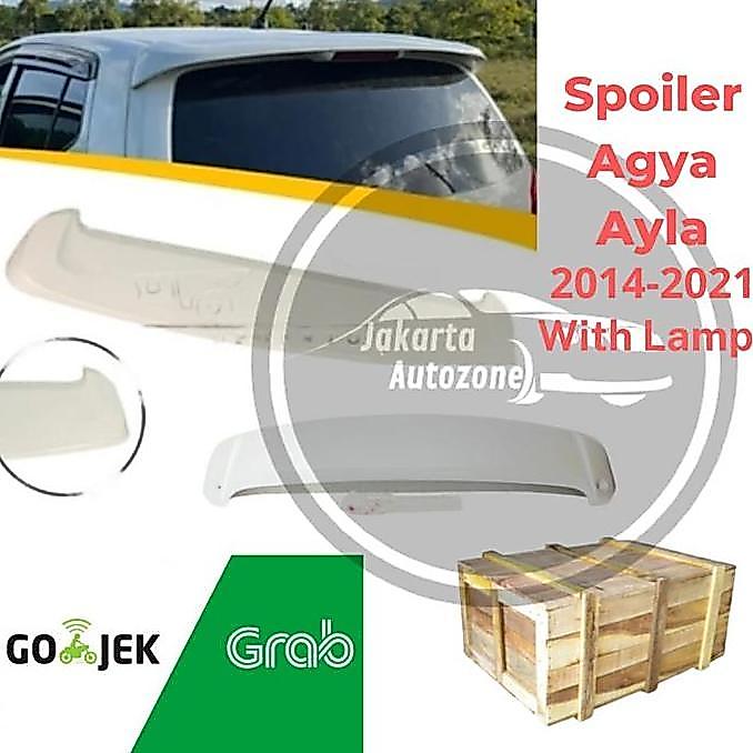 Rear Spoiler Sayap Belakang Body Kit Perodua Axia Agya Ayla 2014-2021 Terbaik