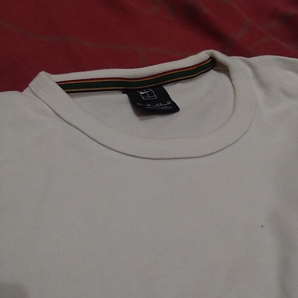 Nike Court Tennis/Tenis Padel Kaos Crewneck Pocket Sweatshirt/Sweater Putih/White X-Small