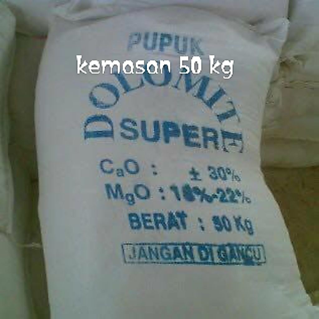 pupuk dolomit kemasan 50 kg