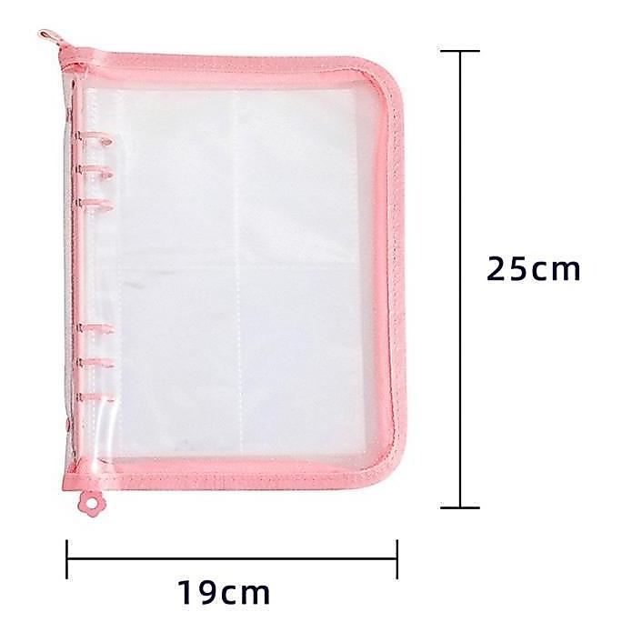 Binder Zipper A5 6 Ring Album Instax Foto Photocard Card Holder
