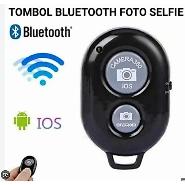 Tomsis Bluetooth / Tomsis Remote Kamera Selfie / Remote Bluetooth Shutter Kamera Android & IOS