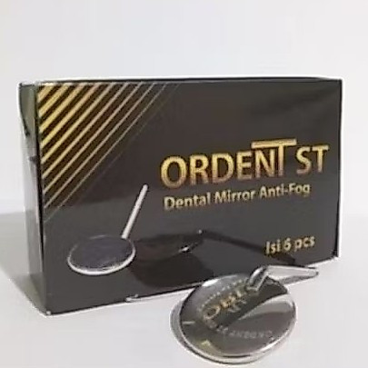 ORDENT Dental Kaca Mulut no 5 dan No 4 Front Surface anti embun isi 6/ kaca mulut anti fog