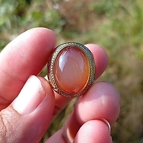 Natural cincin 4nggur nukleus alas merah size 7