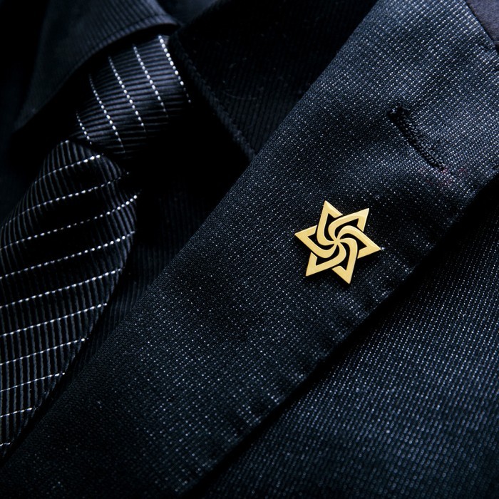 Bros Bintang Emas Pin Bintang Emas Star Pin Import Best Quality