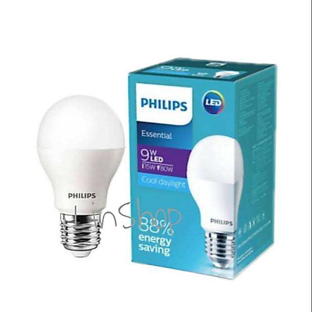 PHILIPS LED ESSENTIAL 9W 9 WATT 9 W PUTIH LED PHILIPS