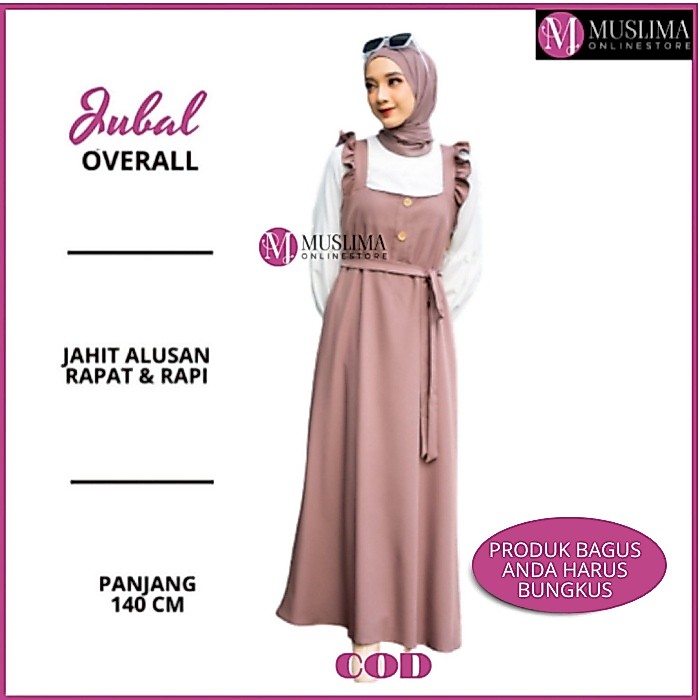OVERALL DRESS  BAJU MONYET WANITA PREMIUM BY MUSLIMAONLINESTORE
