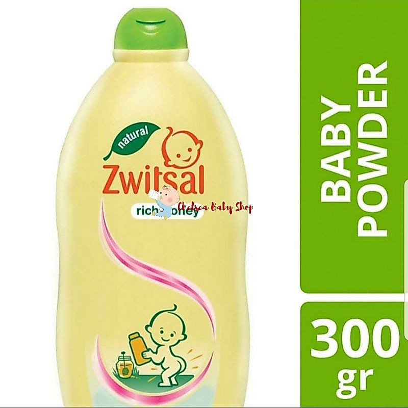 Zwitsal baby powder natural rich honey 300gr / bedak zwitsal / bedak bayi