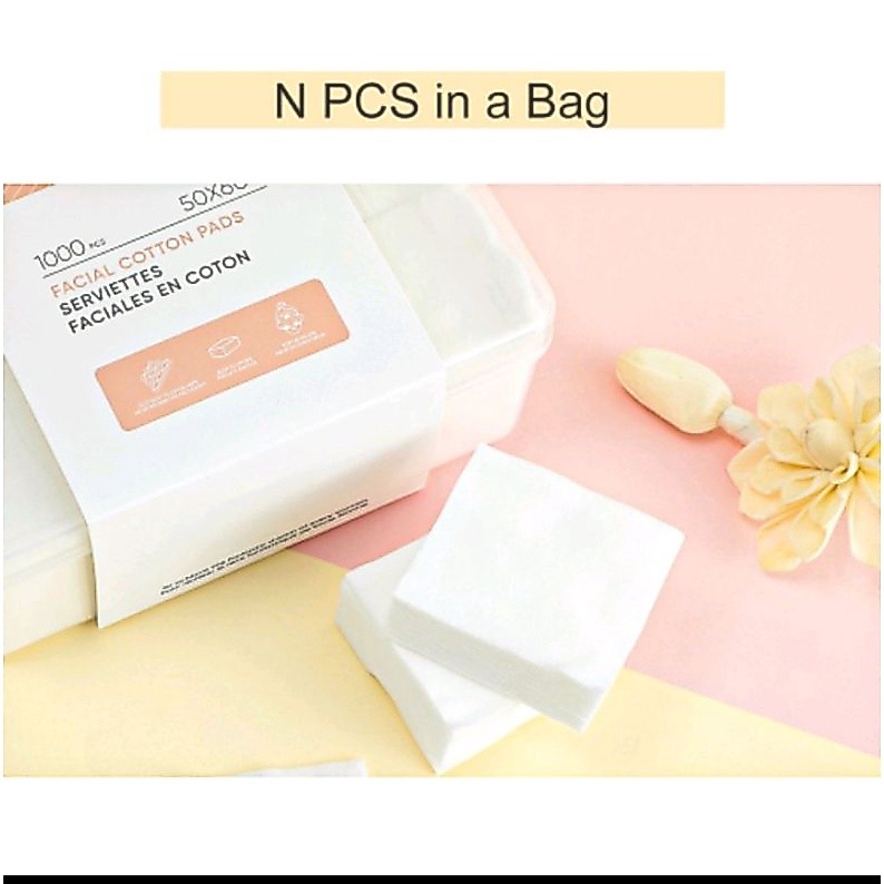 Miniso isi 1000 Silcot facial Cotton Pad Kapas Toner 1000 pcs