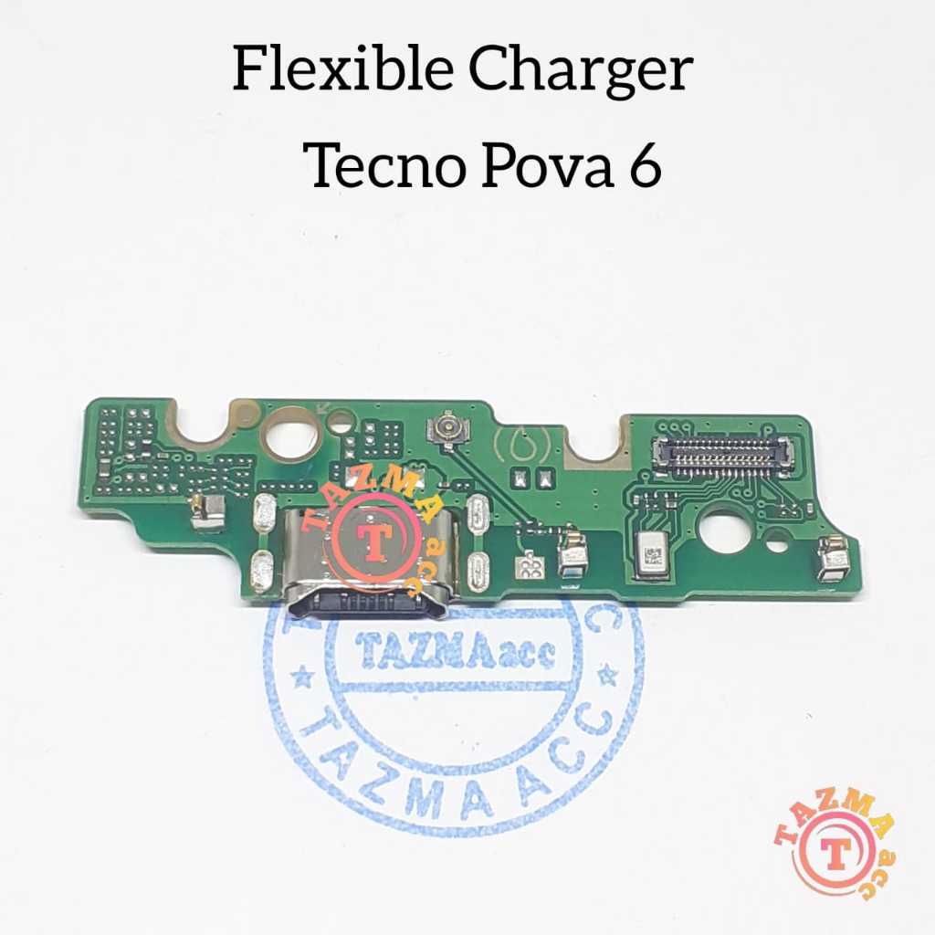 Plus ic + Tecno Pova 6 Flexible Konektor Cas Charger TECNO POVA 6