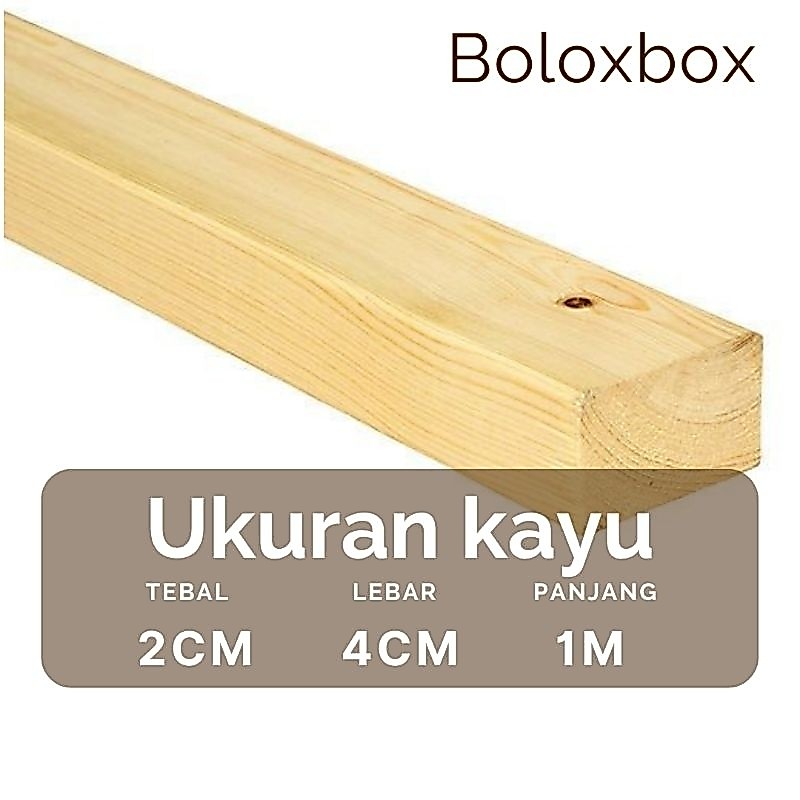 Lis kayu murah 1meter/Lis kayu jati 2x4cm murah berkualitas