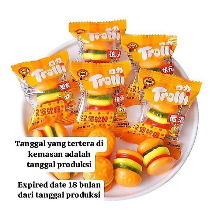 Trolli Gummy Burger 5 Pcs (BACA DESKRIPSI)