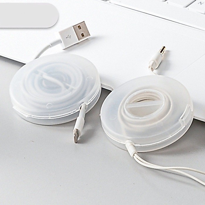 Tempat Box Case Kotak Penyimpanan Kabel Roll Putar Bulat Gulung Organizer Perapih Cable Data Earphone