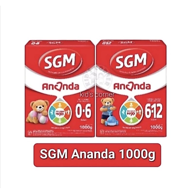 SGM Ananda 0-6 Bulan  1000gr & SGM Ananda 6-12 Bulan 1000gr