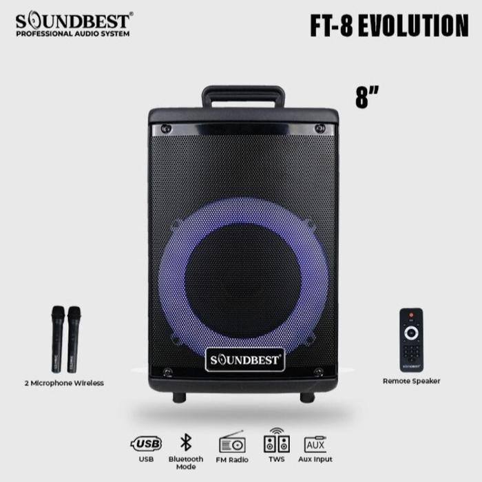 SPEAKER PORTABLE SOUNDBEST FT 8 EVOLUTION UHF - FT 8 EVOLUTION