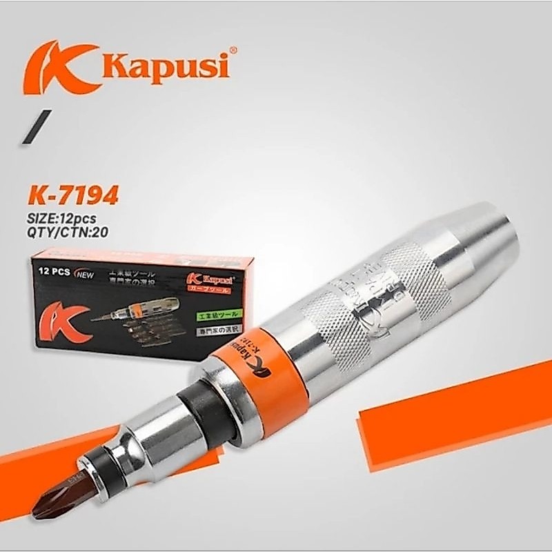 KAPUSI OBENG IMPACT 7PCS OBENG KETOK