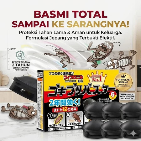Obat Pembasmi Kecoa Black Cap Racun Umpan Pembunuh Kecoa / Obat Racun Anti Kecoa