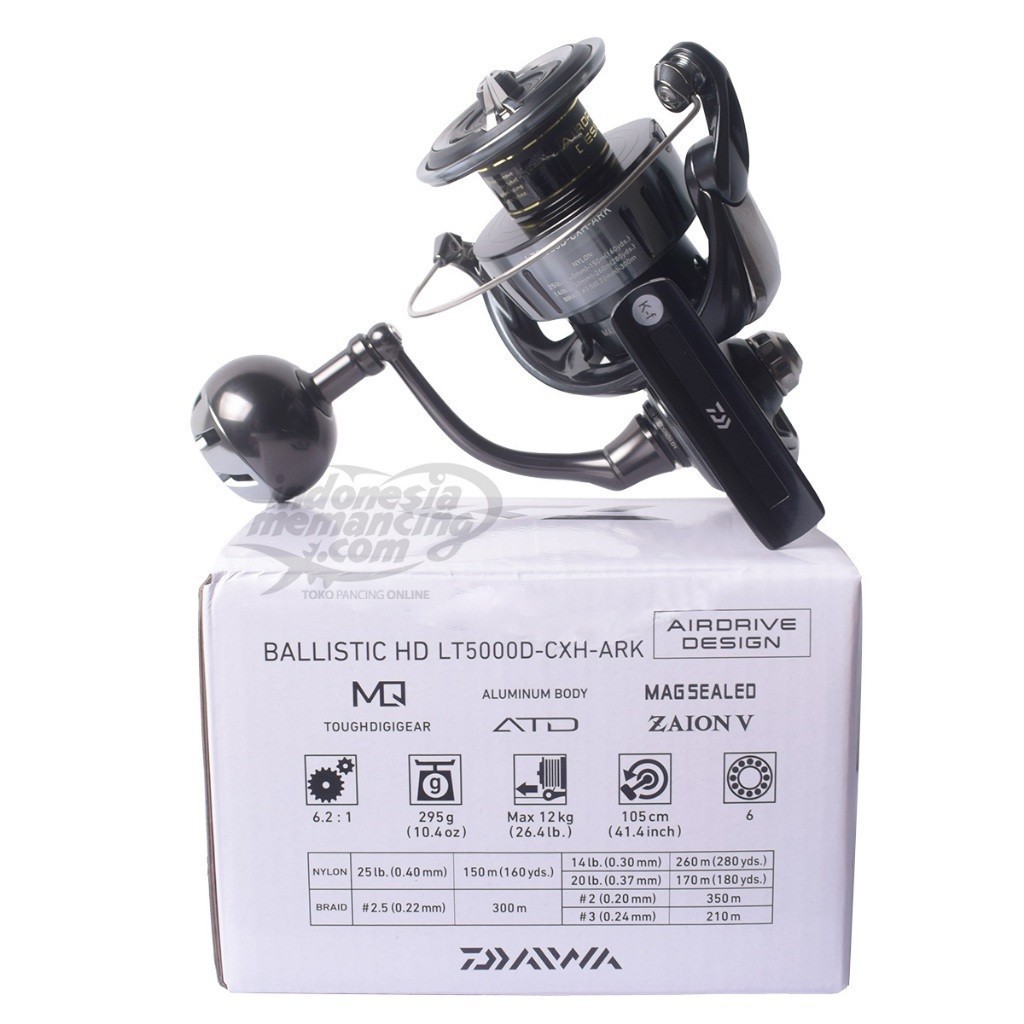 Reel DAIWA BALLISTIC HD LT | 2500 - 5000 | Power Handle | Magsealed | New Reel 2025 | Resmi