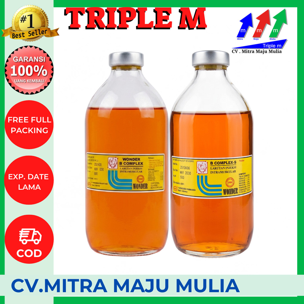 B Complex S Super Wonder 500 ml - Vitamin B Kompleks Hewan Anjing Kucing Sapi Domba B Komplek