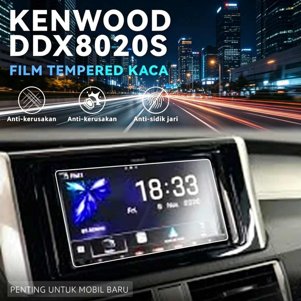 tempered glass Kenwood ddx8020s High quality clear bening anti statica esd tempered glass Anti gores