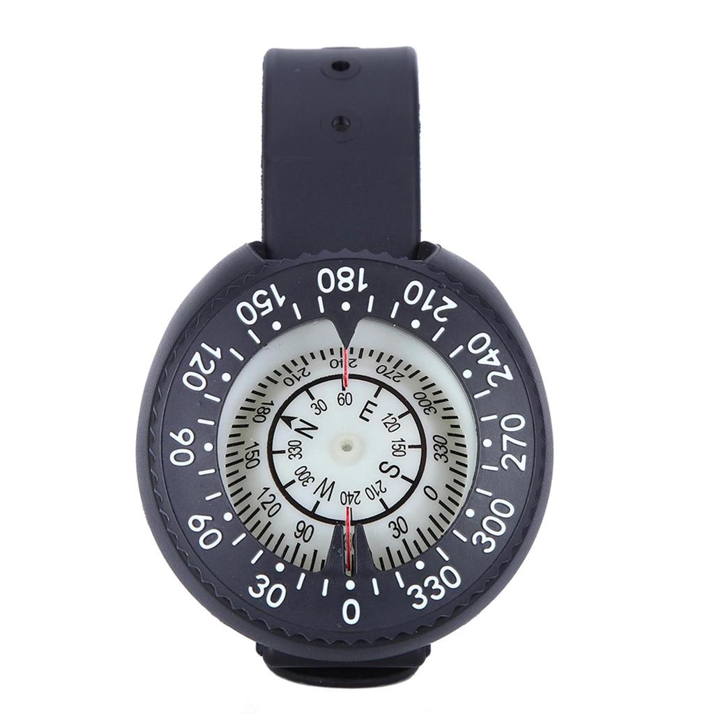 50m Waterproof Diving Compass Underwater Caving Camping Compass with Wristband Diving Scuba Watchban