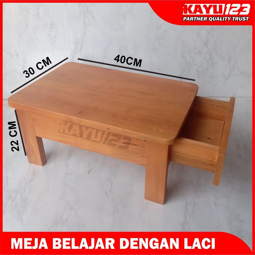 Meja Belajar, Meja Laptop, Meja Makan Lesehan Lengkap Dengan Laci Multifungsi (MJA007)