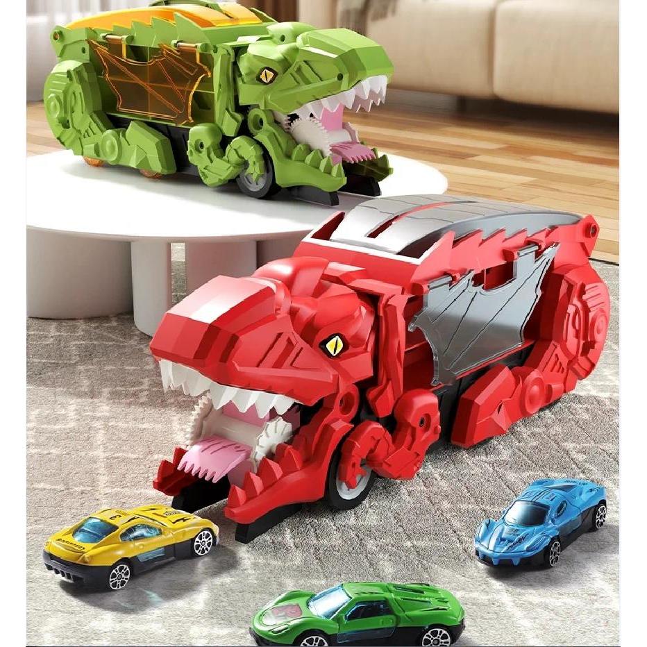 Large nosaur Devouring Car Toy Tyrannosaurus Rex Storage Toy Car Boy Sling Inertia Alloy Ejection Tr