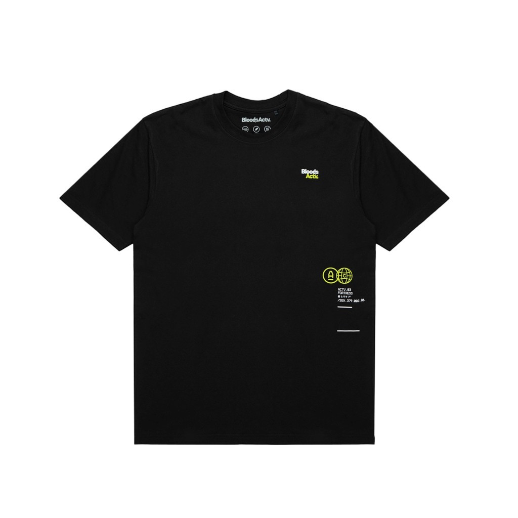 Bloods Actv Series Tshirt Kaos Hiker Actv Black