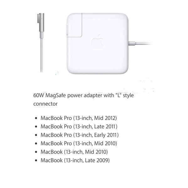 CHARGER MACBOOK AIR PRO RETINA MAGSAFE 1 MAGSAFE 2  45W 60W 85W 2009 2010 2011 2012 2013 2014 2015 2