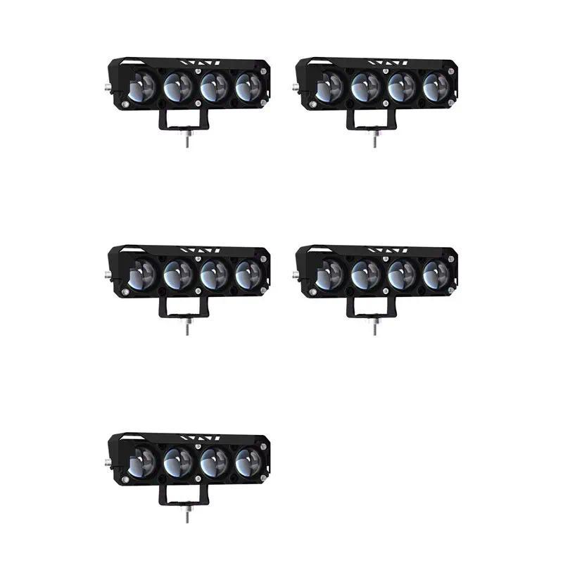 AT785X Motorcycle 12V LED Work Light Dual Color Running Light Spot Light Fog Light For Car Truck