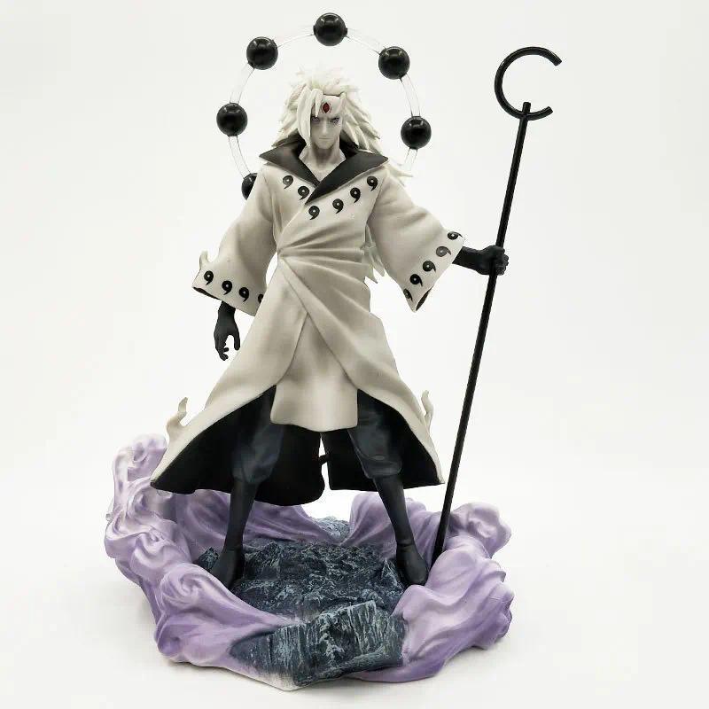 Anime Naruto Madara Uchiha GK Six Paths Mode PVC Action Figure Collectible Model Doll Toy 28CM