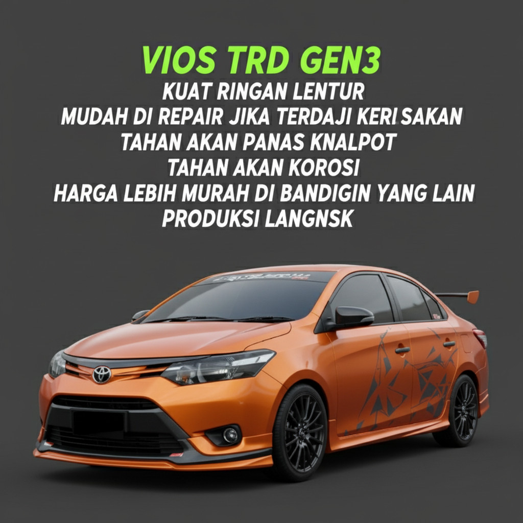 BODYKIT Vios gen3 TRD body kit vios bodikit vios